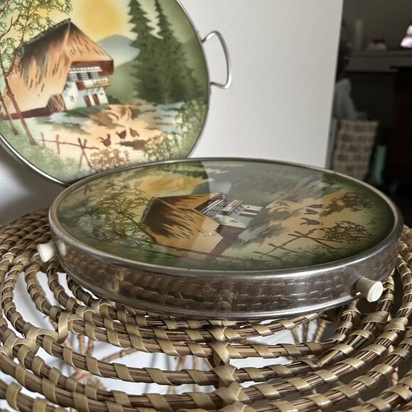 vintage Echt Keramik Grunstadt Ceramic serving and rotating tray - Picture 3 of 9